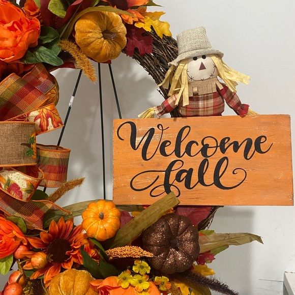 Fall Grapevine Wreath, Fall Wreath, Fall Decor - Picture 5 of 8